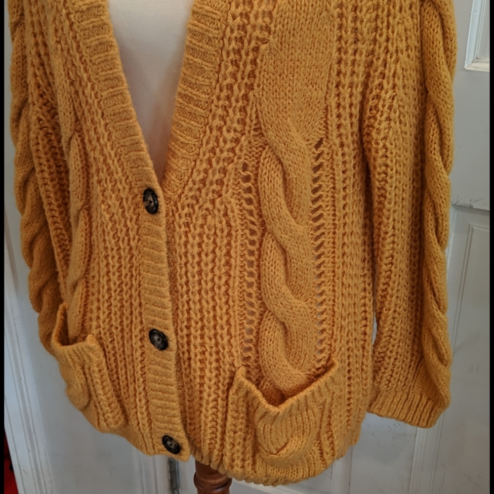 Mustard Cardigan - Picture 2 of 4